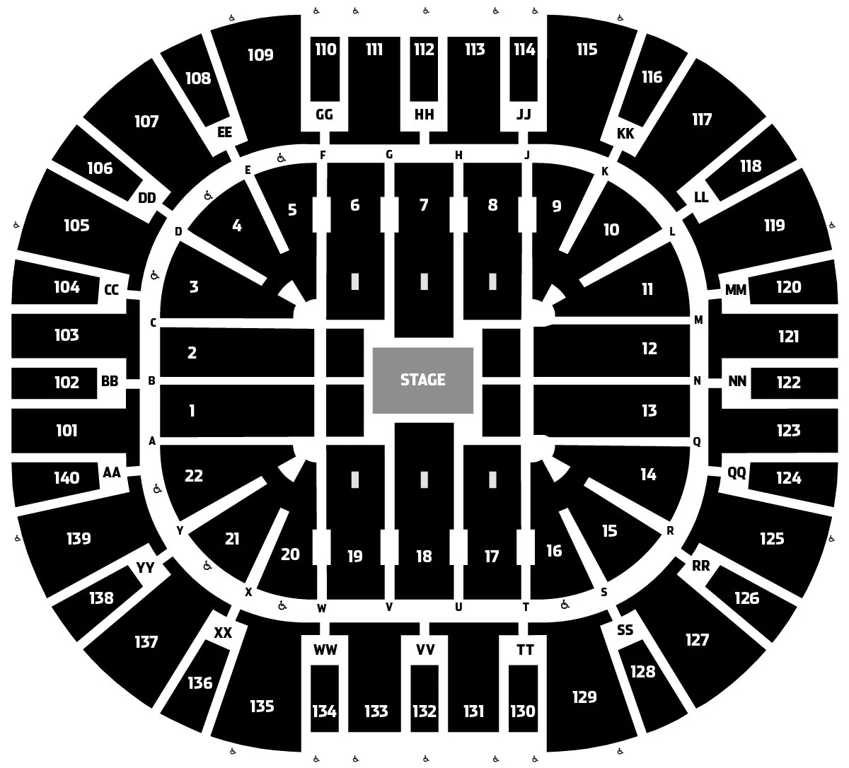 Seating Maps Delta Center