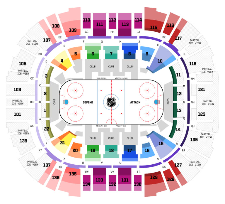 Seating Maps Delta Center